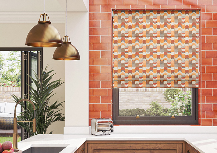 Castillo Velvet, Copper - Roman Blind - Image 3